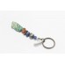 Key Chain Solid Tibetan Silver Charms Key Holder Natural Gem Stones Unisex D66